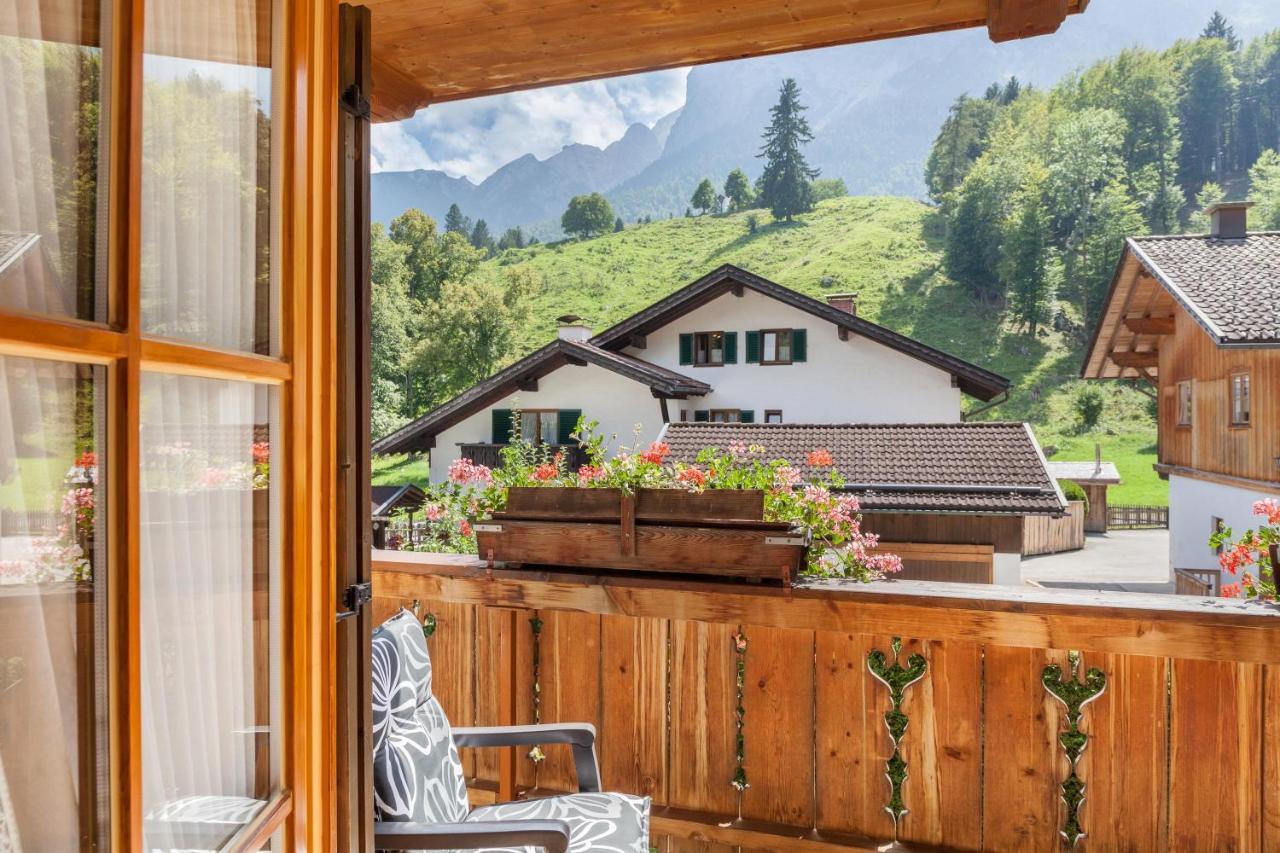 Ferienwohnung Alpenrose Grainau Buitenkant foto
